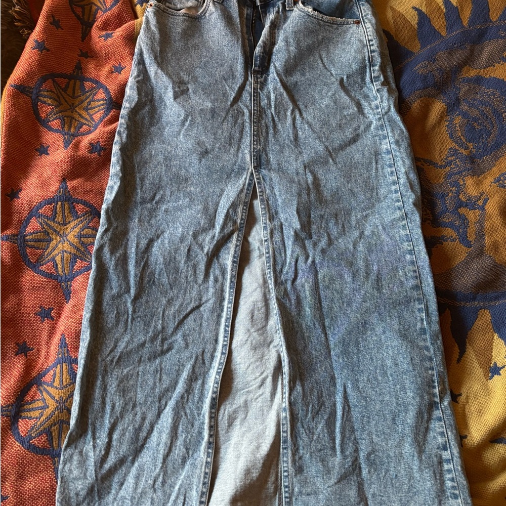 Universal Thread Light Blue Denim Skirt